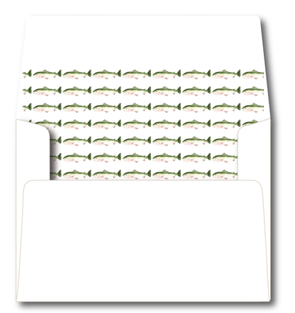 Green Fish Stationery Set