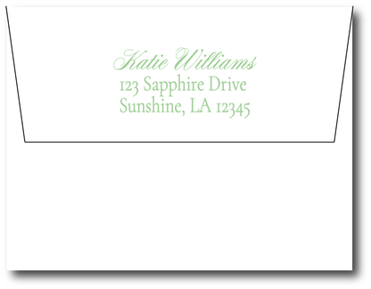 Soft Blue Floral Toile Stationery Set