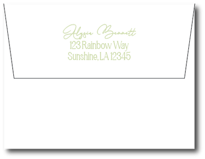 Green Topiary Stationery Set