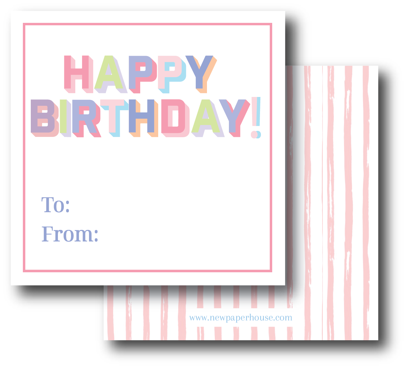 Happy Birthday Enclosure Card
