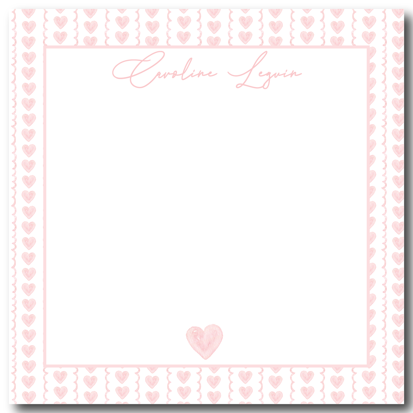Hearts Notepad