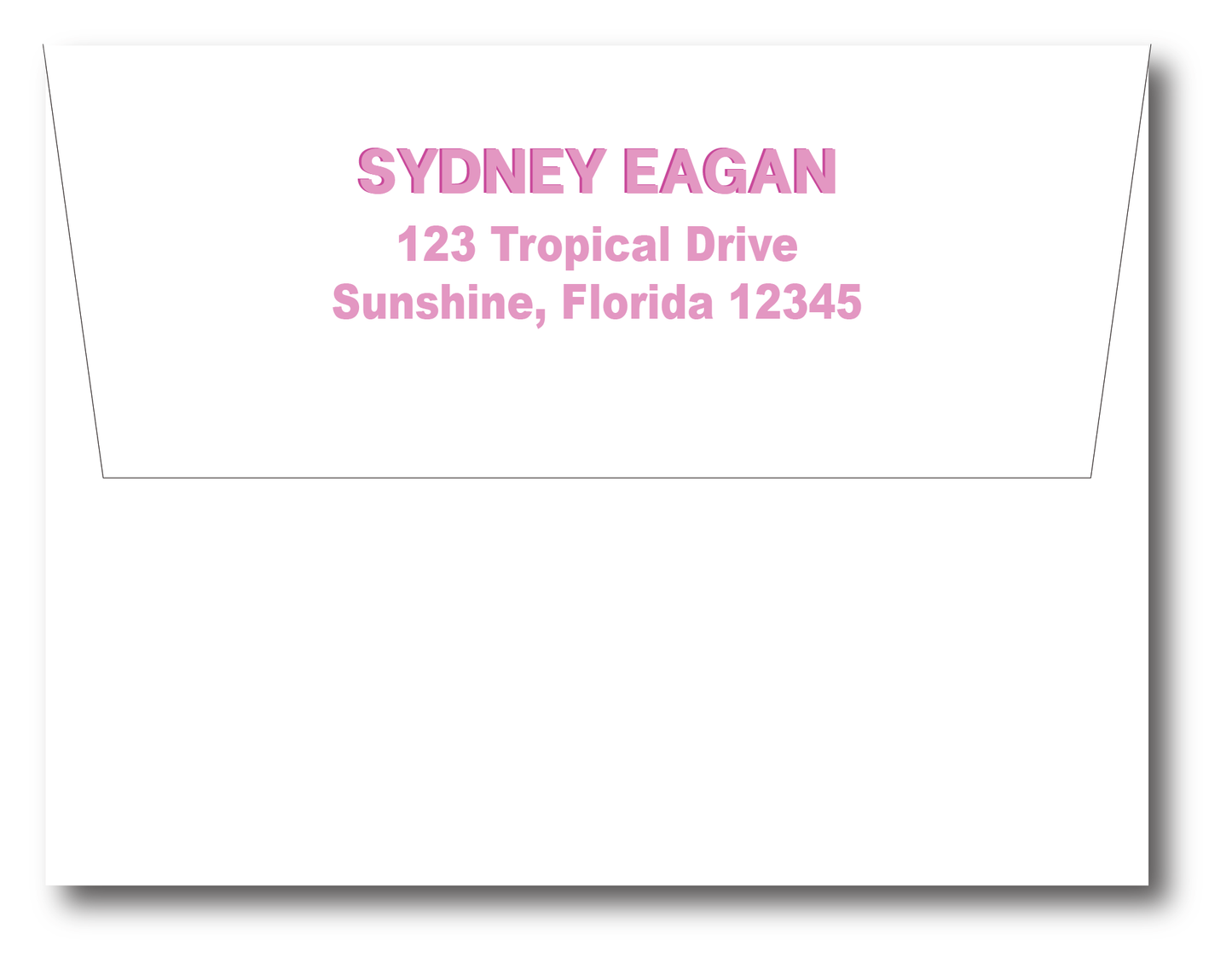 Modern Block Font Stationery Set- Customize Color & Font