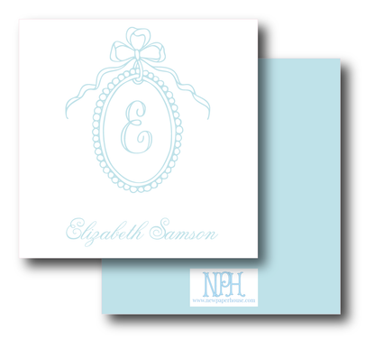 Oval Dot Enclosure Card- Customize Color