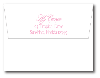 Rose Flower Stationery Set