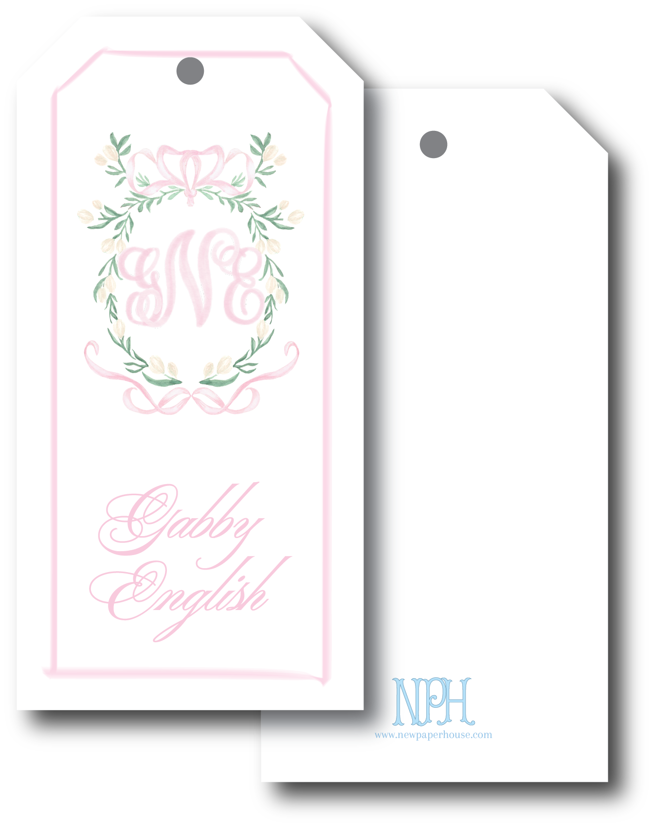Floral Crest Gift Tag