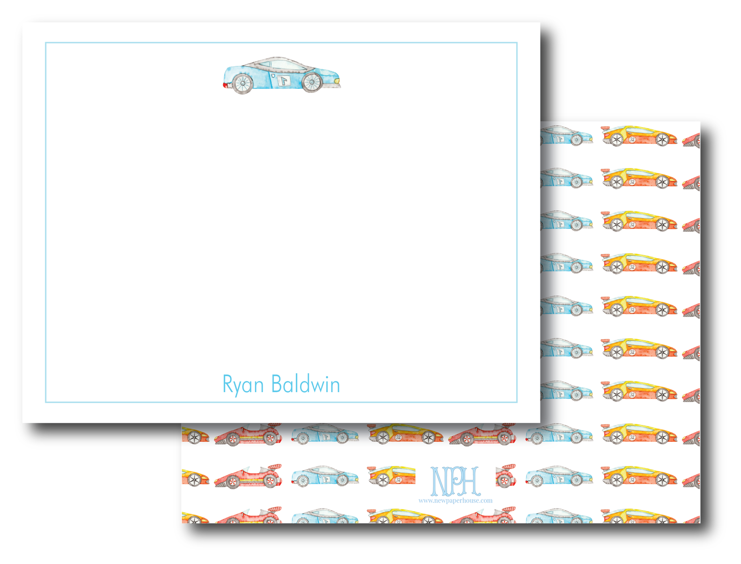Race Car Stationery Set