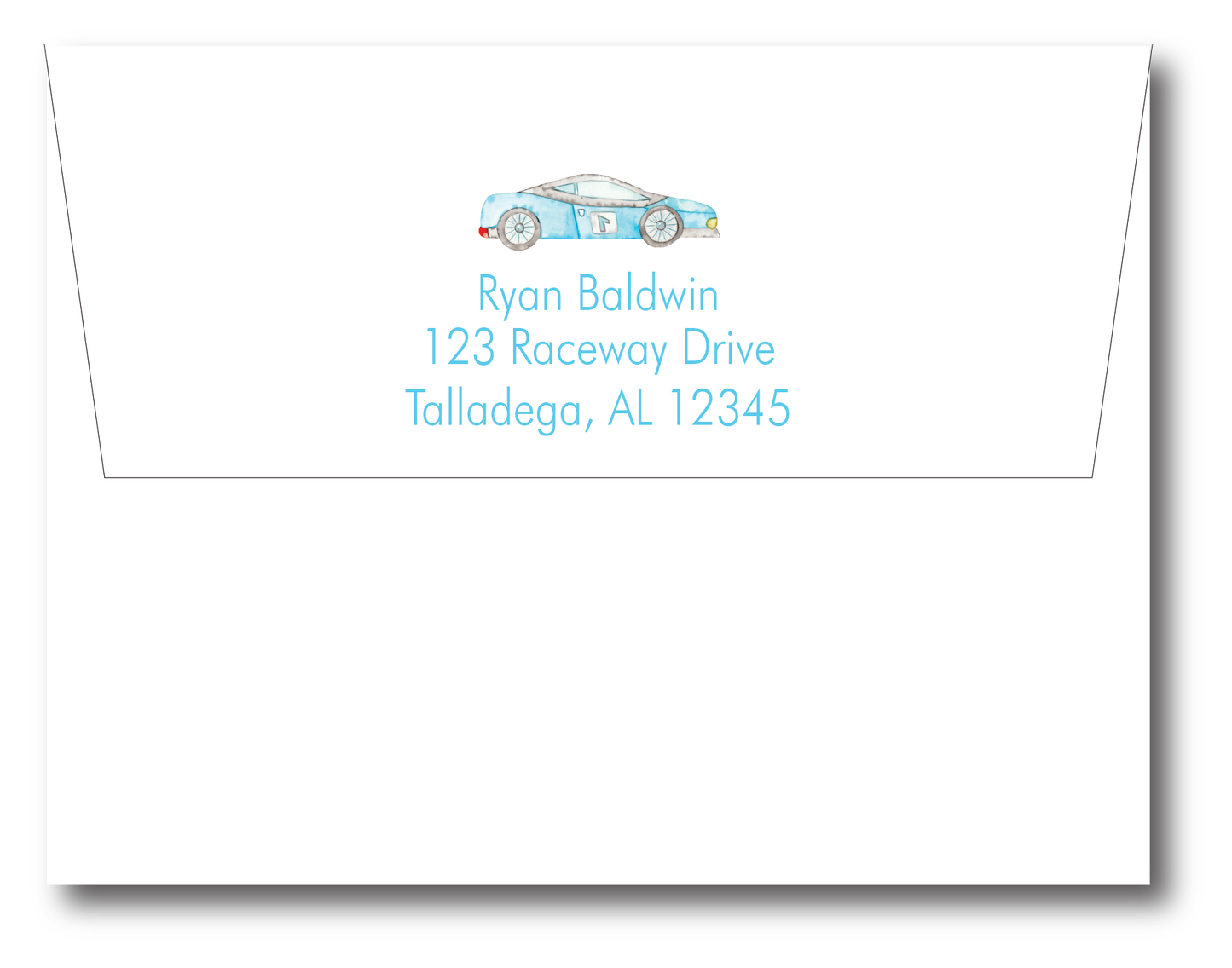 Race Car Stationery Set