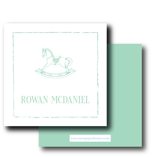 Rocking Horse Mint Enclosure Card