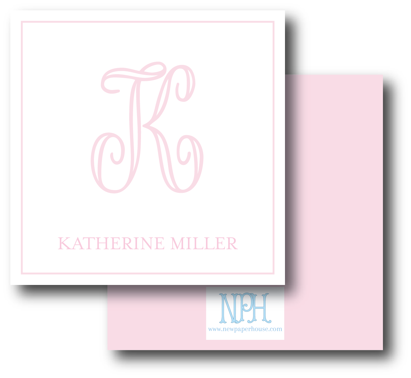 Single Script Enclosure Card- Customize Colors – New Paper House