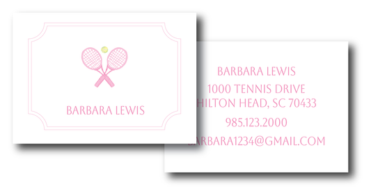 Tennis Pink Bag Tag