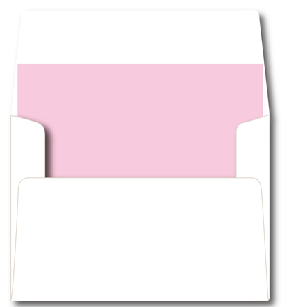 Wavy Frame Border Thick Pink Stationery Set- Customize Color & Font