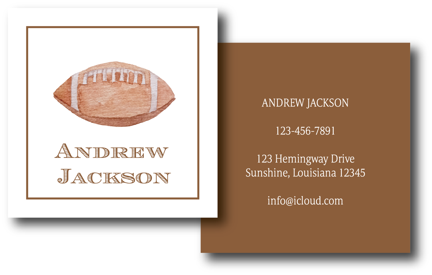 Football Bag Tag