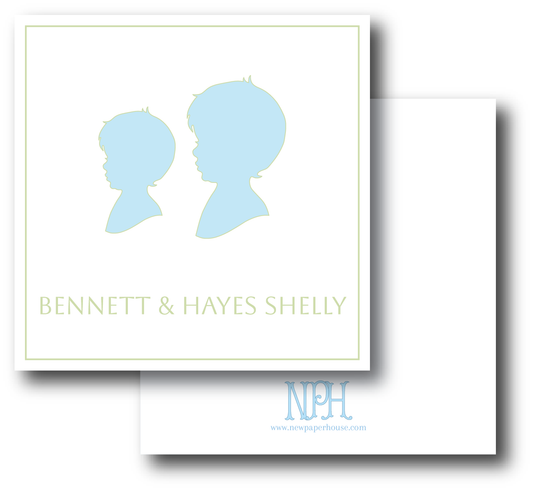 Silhouette Brothers Enclosure Card