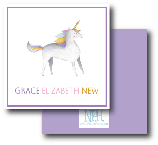 Unicorn Rainbow Enclosure Card